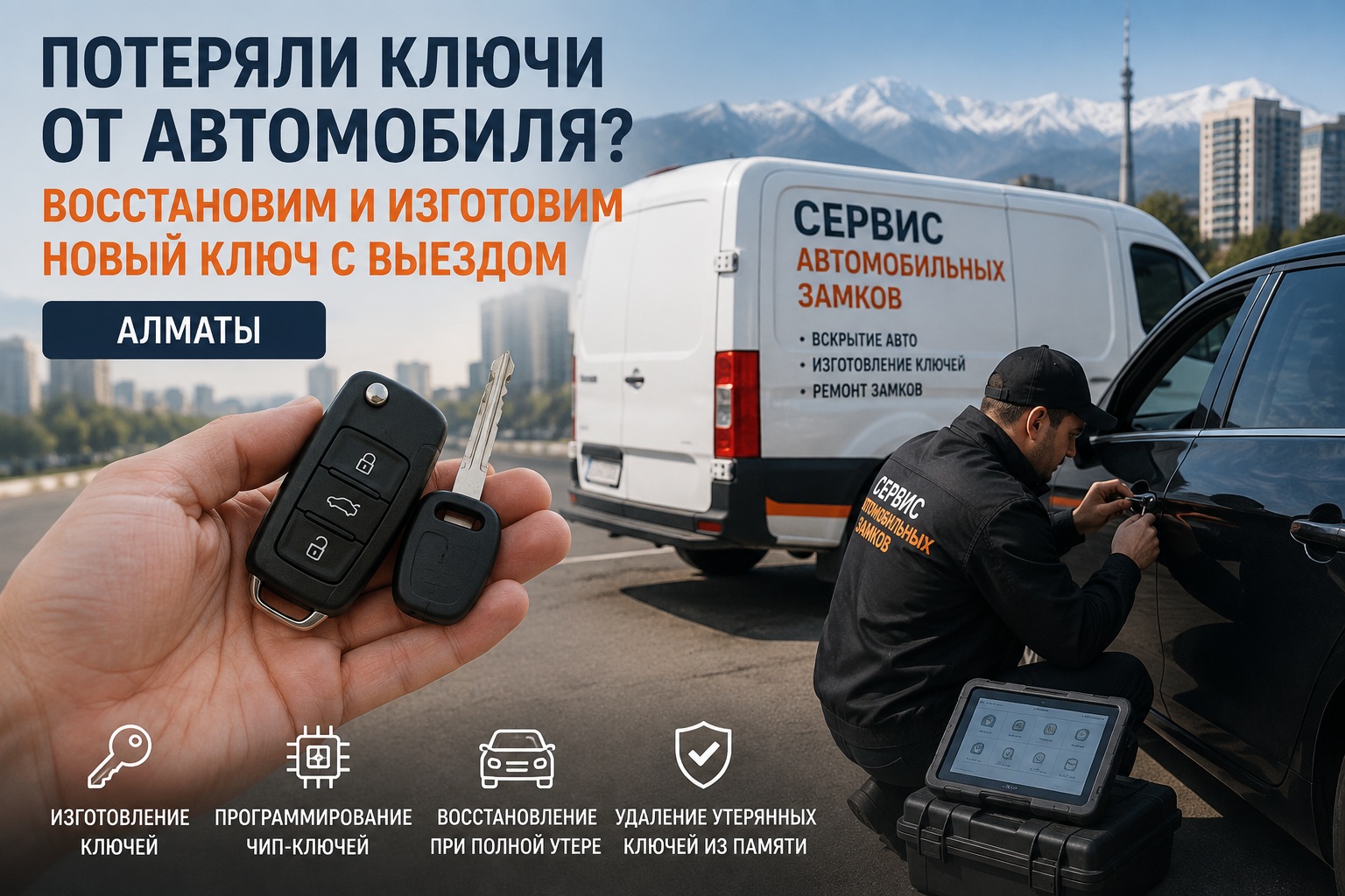 Потеряли ключи от автомобиля? Изготовление и восстановление ключей в Алматы